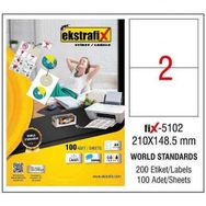 Ekstrafix 210x148.5 mm Laser Etiket
