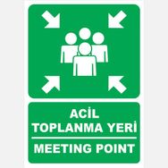 Ekstrafix 25x35 cm Pvc Fosforlu Acil Toplanma Yeri Sticker
