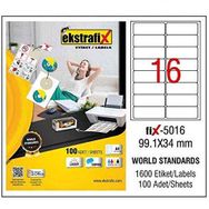 Ekstrafix Fix-5016 Lazer Etiket