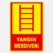 Ekstrafix YF068 12x25 cm Fosforlu Yangın Merdiveni