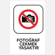 Ekstrafix YUL-329 16x24 cm Fotoğraf Çekmek Yasaktır