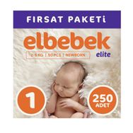 Elbebek Elite No:1 Yenidoğan 250 Adet Bebek Bezi
