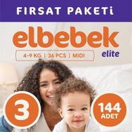 Elbebek Elite No:3 Midi 144 Adet Bebek Bezi