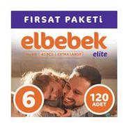 Elbebek Elite No:6 XLarge 120 Adet Bebek Bezi