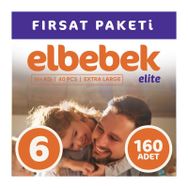 Elbebek Elite No:6 XLarge 160 Adet Bebek Bezi