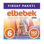 Elbebek Elite No:6 XLarge 192 Adet Bebek Bezi