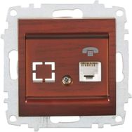 Elbi Zena 1RJ11 5 Adet Mekanizma Maun Telefon Prizi