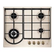Electrolux EGH6343RON 60 cm Döküm Izgaralı Rustik Mat Krem Ankastre Ocak