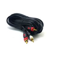 Electroon 2RCA - 3.5 mm 3 m Gold Stereo Kablo
