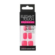 Elegant Touch Express Polished Bright Coral Takma Tırnak
