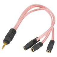 Elektormer 3.5 mm Streo Erkek /3 X 3.5 mm Streo Dişi 5+1 Kablo