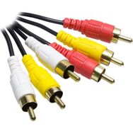 Elektromer 3 RCA + 3 RCA 1.5 m Standart RCA Poşetli Kablo