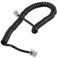 Elektromer 4p/4c Siyah Telefon Spiral Kablo