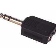Elektromer 6.3 mm Stereo Erkek 6.3 mm Stereo Dişix2 Çevirici Jack