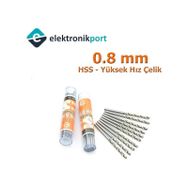 Elektronikport 0.8 mm Hss Yüksek Hız Çelik Matkap Ucu