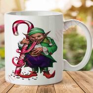Elf Transparent Baskılı Kupa Bardak