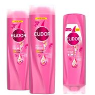 Elidor 2x400 ml Superblend Güçlü ve Parlak Şampuan + 350 ml Saç Kremi