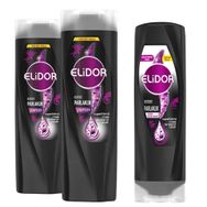 Elidor Esmer Parlaklık 2x400 ml Şampuan + 350 ml Serum Saç Kremi