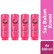 Elidor Güçlü ve Parlak Besleyici 4x500 ml Saç Bakım Kremi