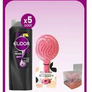 Elidor Superblend Esmer Parlaklık 5x500 ml Şampuan + Saç ve Yüz Fırçası