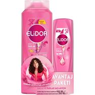Elidor Superblend Saç Bakım Seti Güçlü ve Parlak Saçlar Şampuan 650 ml + 200 ml Serum Bakım Kremi