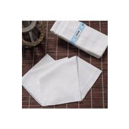 Elif Mira Beyaz 12'li Paket 36x36 cm TM Teksin El Yüz Cep Mendili
