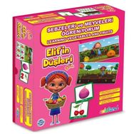 Elif'in Düşleri Meyve Ve Sebzeleri Öğreniyorum - Kolektif