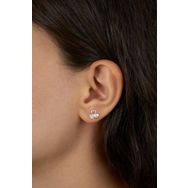 Elika Silver 925 Ayar Gümüş Kalp Model Minimal Küpe