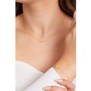 Elika Silver 925 Ayar Gümüş Minimal Kolye ve Bileklik Altın Kolye