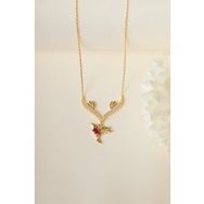 Elika Silver 925 Ayar Gümüş Ruby Kuşu Kolye