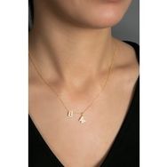Elika Silver 925 Ayar Harfli Kelebek Model Kadın Gümüş Kolye