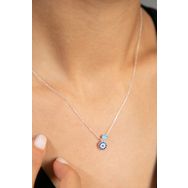 Elika Silver Kadın Nazar Model 925 Ayar Gümüş Kolye