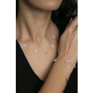 Elika Silver Kadın Şans Model 925 Ayar Gümüş Kolye Bileklik Set