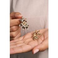Elika Silver Kadın Yaprak Model Gösterişli Bijuteri Küpe
