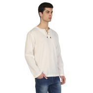 Eliş Şile Bezi 3049 Haki Uzun Kol Zımbalı Erkek T-Shirt
