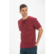 Eliş Şile Bezi 3069 Koyu Petrol Kısa Kol Zımbalı Erkek T-Shirt