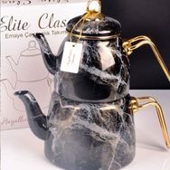 Elite Class Emaye Caydanlik Desenli