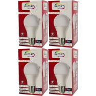 Elitled Beyaz-White 9 W 4'lü Set Led Ampül