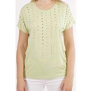 Ella 501055 Limon Camelia Kadın Taş Detaylı Bluz