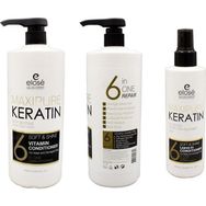 Elose Keratin 1000 ml Şampuan + Keratin 1000 ml Saç Kremi + 250 ml Bakım Sütü