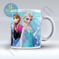 Elsa Ve Anna Baskılı Seramik Kupa Bardak