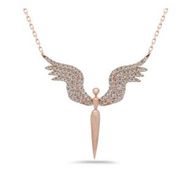 Else Silver 925 Ayar Melek Gümüş Kolye