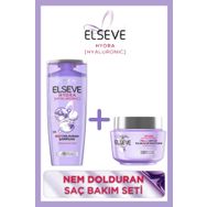 Elseve Hydra Hyaluronic 390 ml Nem Dolduran Şampuan + Hydra 300 ml Dolgunlaştıran Saç Maskesi