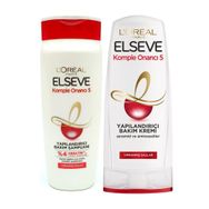 Elseve Komple Onarıcı 5 Saç Bakım 375 ml Şampuan+375 ml Saç Kremi Seti
