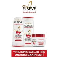Elseve Komple Onarıcı 5 Yapılandırıcı 360 ml Şampuan + 360 ml Bakım Kremi + Saç Maskesi