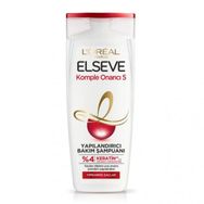 Elseve Komple Onarıcı 5 Yapılandırıcı Bakım 2x670 ml Şampuan + 360 ml Saç Bakım Kremi