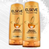 Elseve Mucizevi Yağ Amla Yağı 2x360 ml Krem + Masaj Siyah Şampuan Fırçası