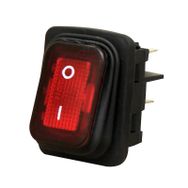 Emas A54B1K11 2NA 30x22 mm Siyah Gövdeli Terminalli Işıklı Switch