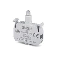 Emas CB5 12-30V AC/DC Beyaz Ledli Butonluk