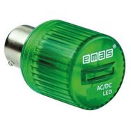 Emas Ikml024y 24v Ac/dc Yeşil Led Lamba